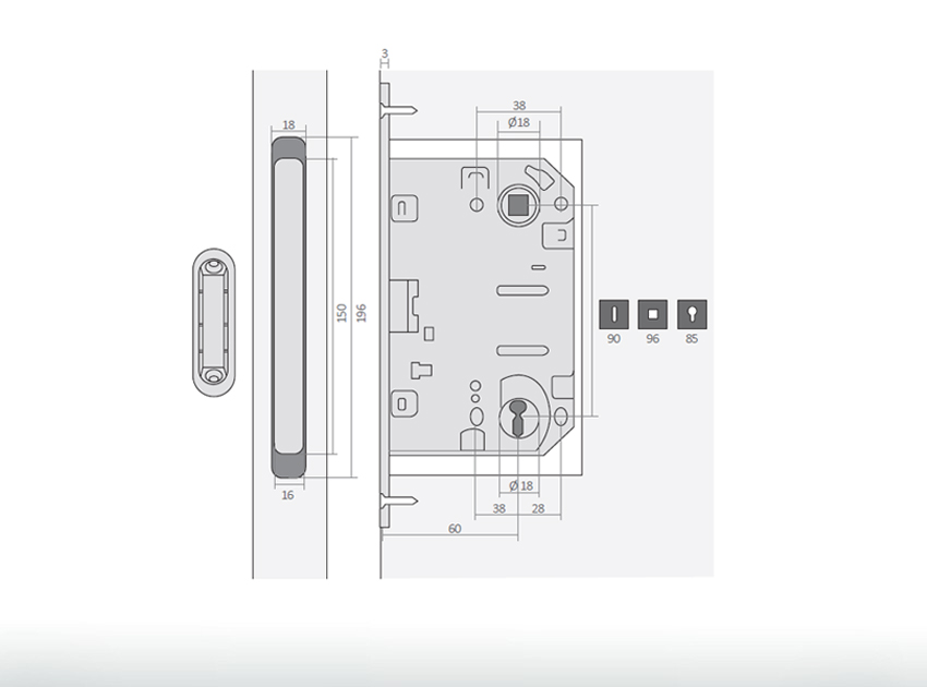 Kit de ferragens PREMIUM BLACK