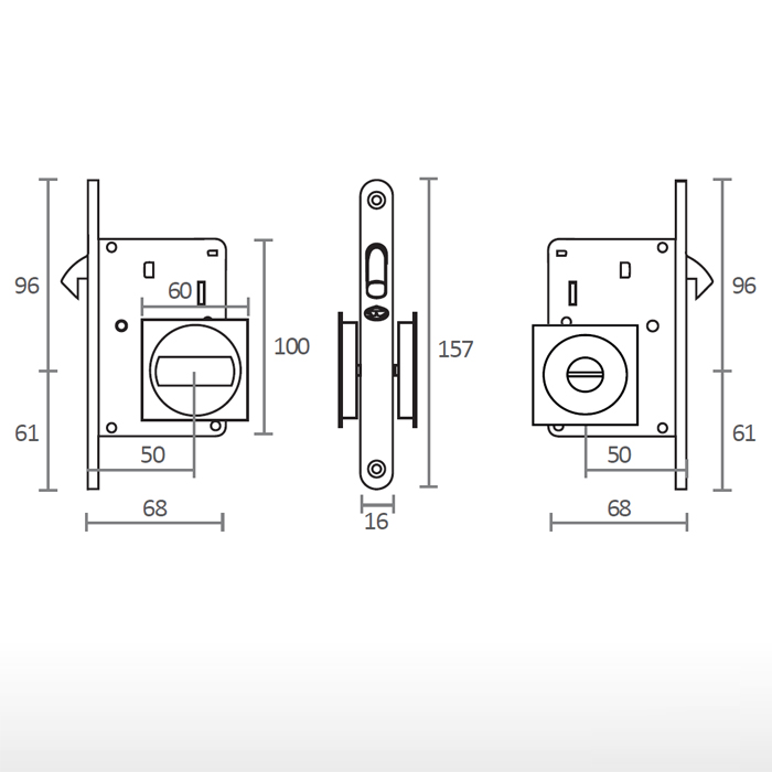 Conjunto para porta de correr - 20.938